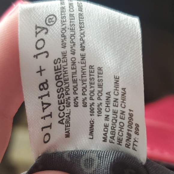 Olivia and Joy Janice Shoulder Bag Tan Straw/Fushcia - Picture 10 of 11